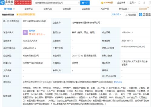 人福醫(yī)藥投資成立醫(yī)療科技公司,注冊資本 1000萬